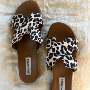 Steve Madden Harriet Leopard Print Sandal Size 8.5